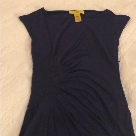 Catherine Malandrino Navy Ruched Dress - Picture 3 of 7